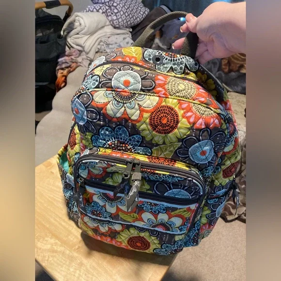 Vera Bradley Bags Vera Bradley Quilted Flower Shower Backpack